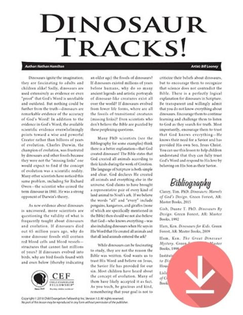Dinosaur Tracks - Download