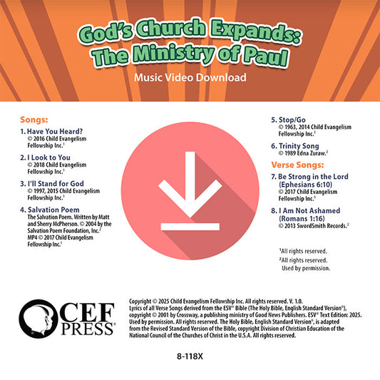 God's Church Expands: The Ministry of Paul