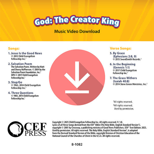 God: The Creator King - Music Album
