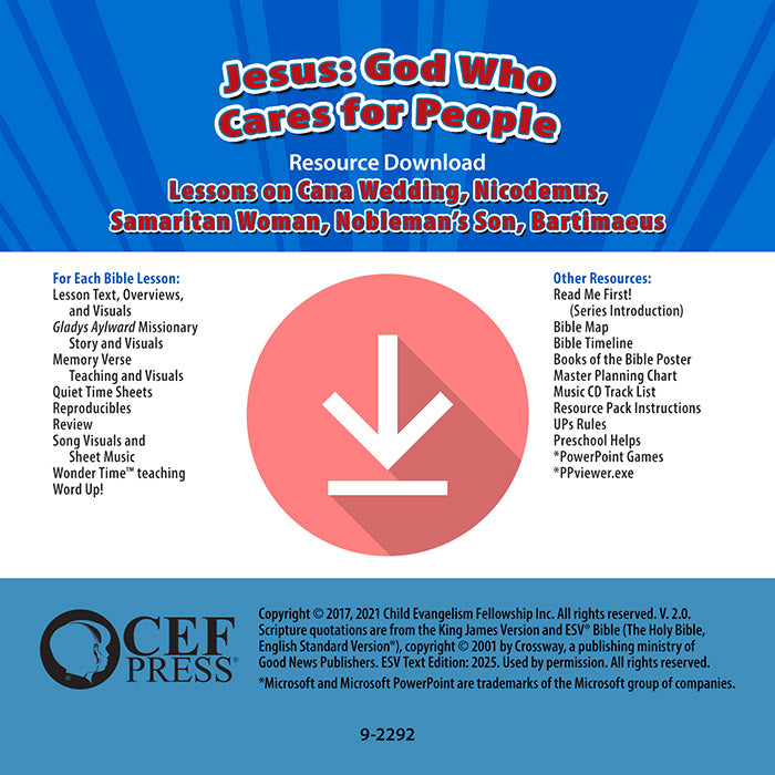 Jesus: God Who Cares for People - Resource Download