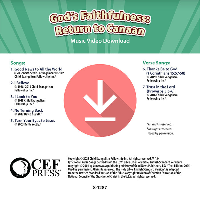 God's Faithfulness: Return to Canaan