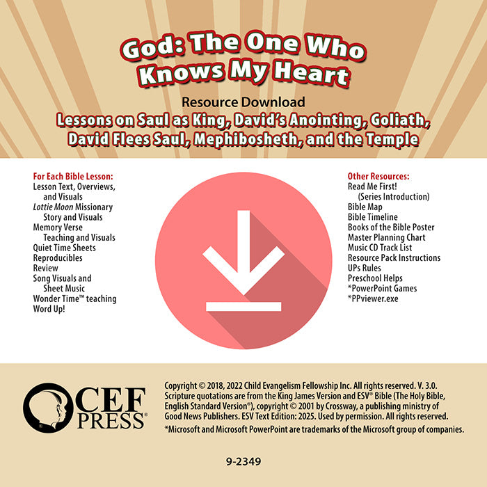 God: The One Who Knows My Heart - Resource Download