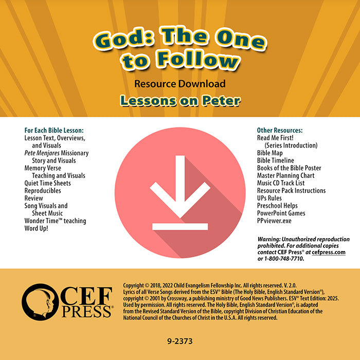 God: The One to Follow - Resource Download