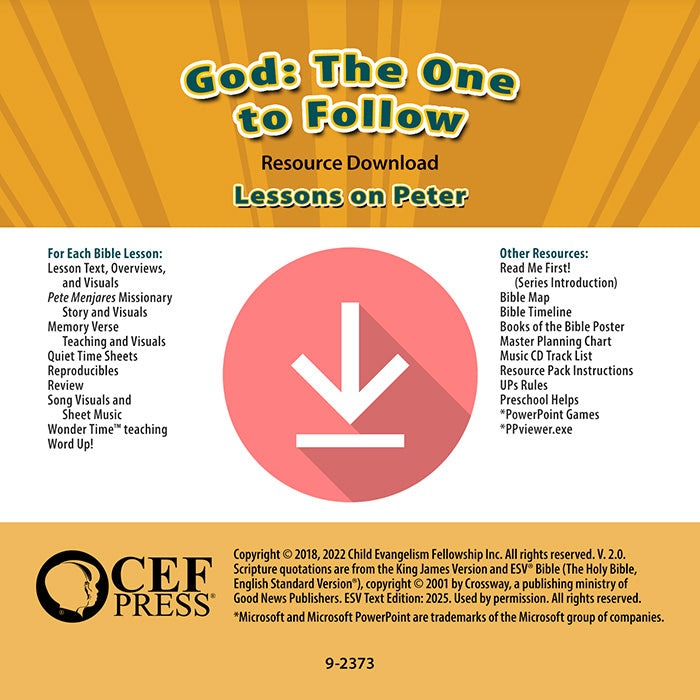 God: The One to Follow - Resource Download