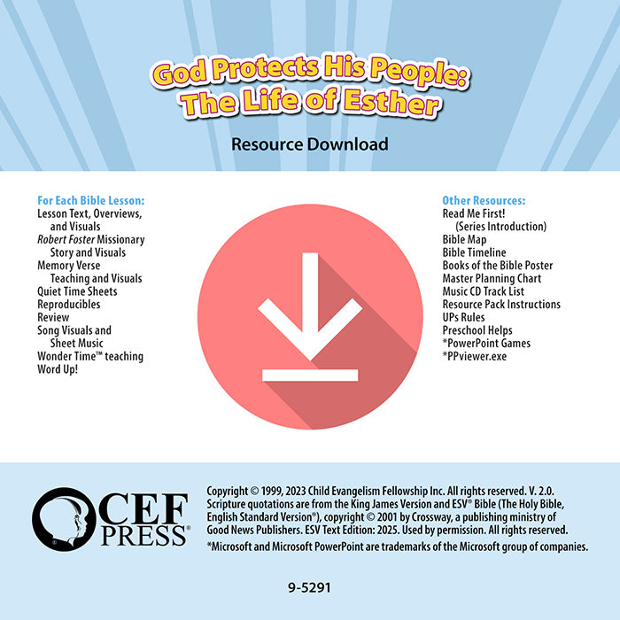 God Protects His People: The Life of Esther - Resource Download