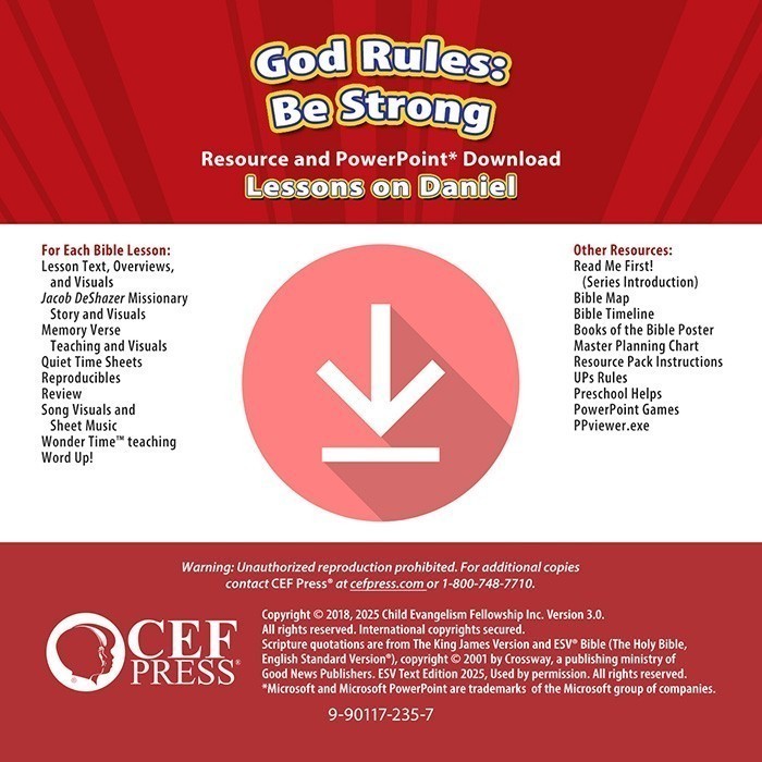 God Rules: Be Strong - Resource Download