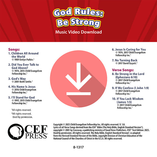 God Rules: Be Strong