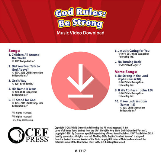 God Rules: Be Strong - Music Album
