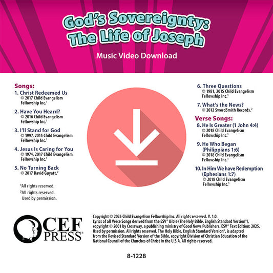 God's Sovereignty: The Life of Joseph - Music Album
