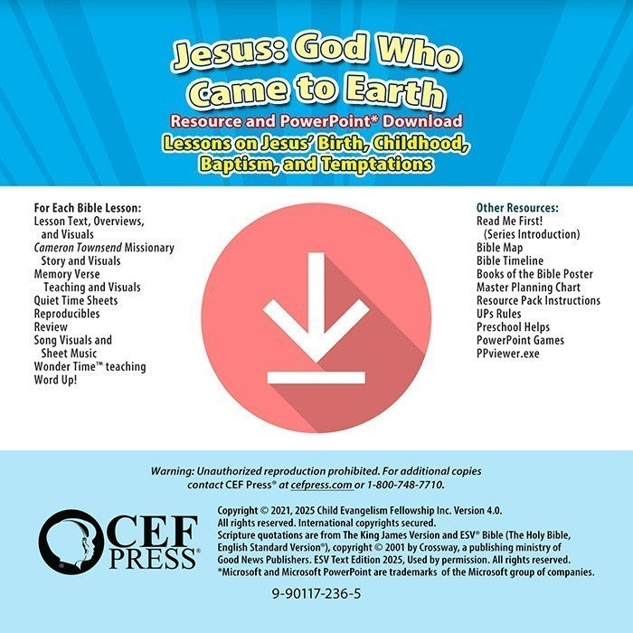 Jesus: God Who Came to Earth - Resource Download