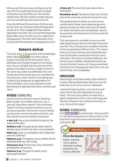 Junior Youth Challenge - The Christian Soldier