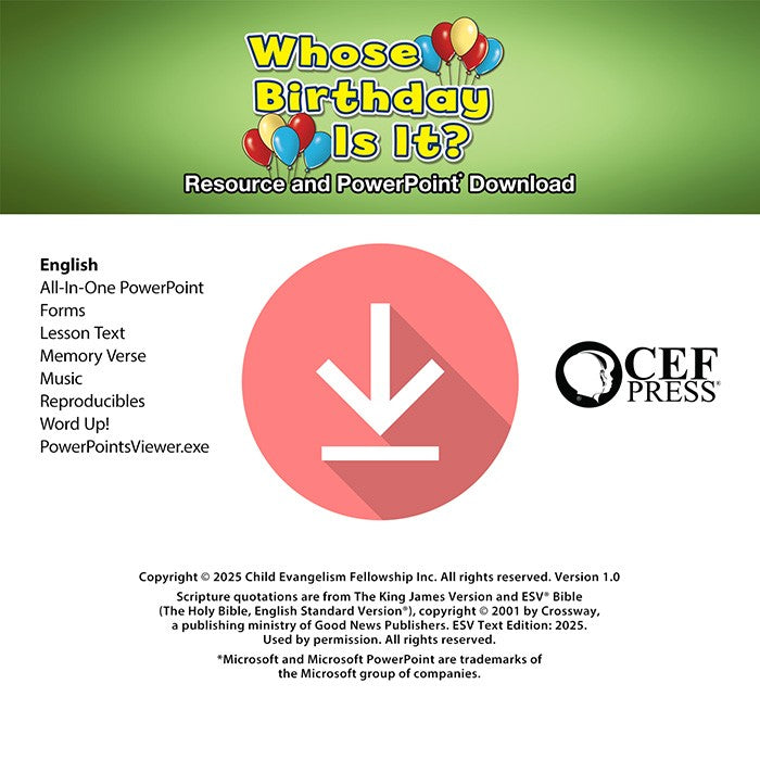 Whose Birthday Is It? - Resource Download