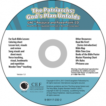 The Patriarchs: God's Plan Unfolds Resource & PPT CD