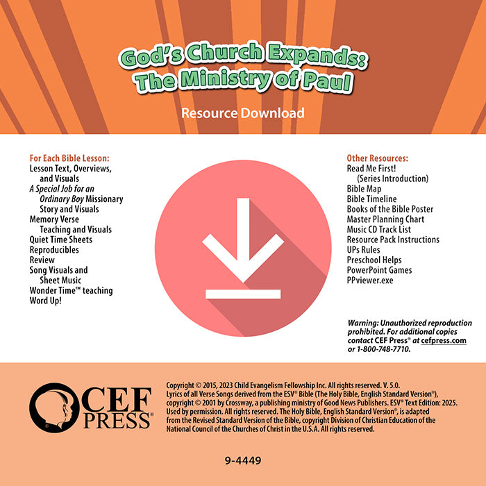 God's Church Expands: The Ministry of Paul - Resource Download