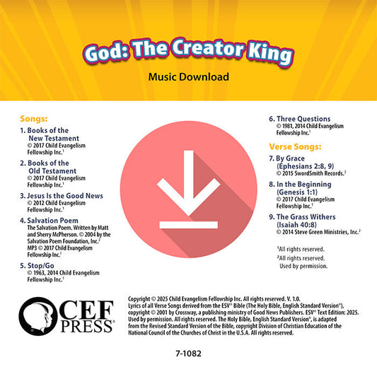 God: The Creator King - Music Album