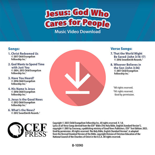 Jesus: God Who Cares for People - Music Album