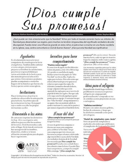 God Keeps His Promises! - Resource Download