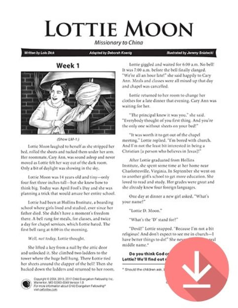Lottie Moon - Missionary Story Download
