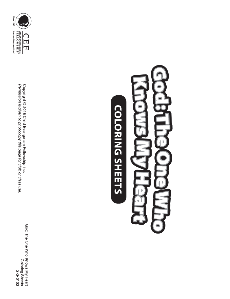 God: The One Who Knows My Heart - Reproducibles