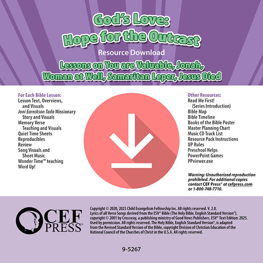 God's Love: Hope for the Outcast - Resource  Download