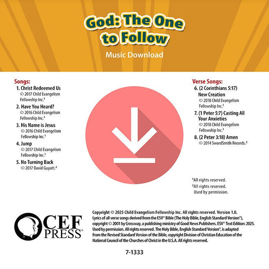 God: The One to Follow - Music Album