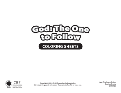 God: The One to Follow - Reproducibles