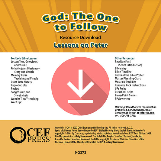 God: The One to Follow - Resource Download