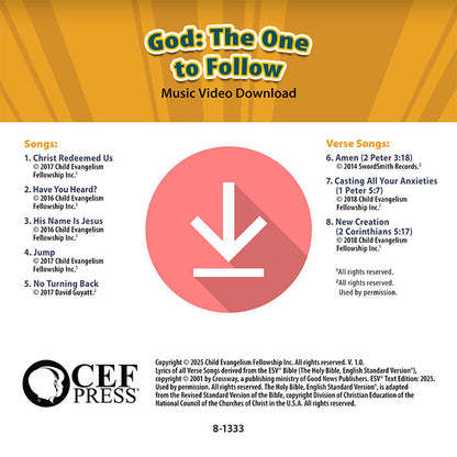 God: The One to Follow - Music Album