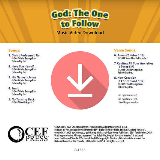 God: The One to Follow - Music Album