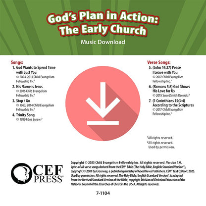 God's Plan in Action: The Early Church