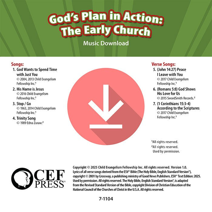 God's Plan in Action: The Early Church - Music Album