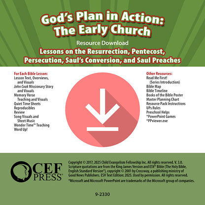 God's Plan in Action: The Early Church