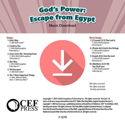 God's Power: Escape from Egypt - Music Album