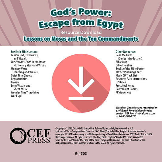 God's Power: Escape from Egypt - Resource Download