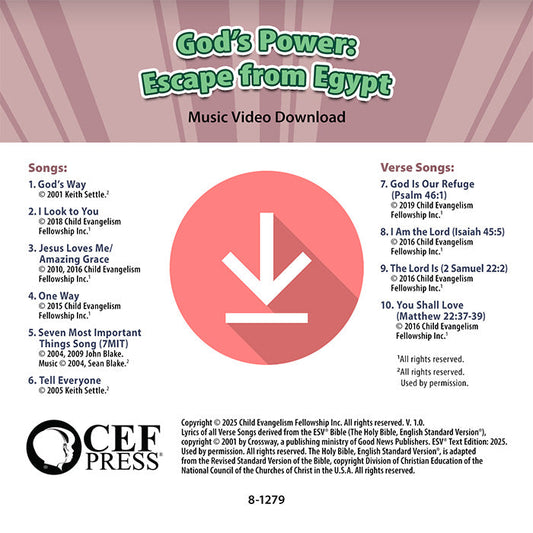 God's Power: Escape from Egypt - Music Album