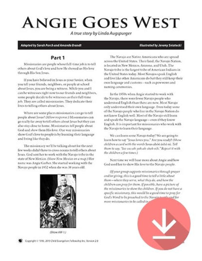 Angie Goes West - Missionary Story Download