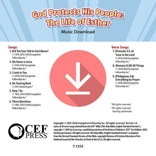 God Protects His People: The Life of Esther - Music Album