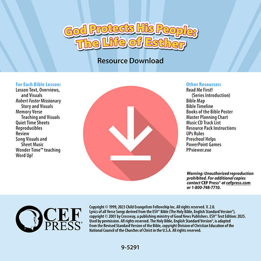 God Protects His People: The Life of Esther - Resource Download