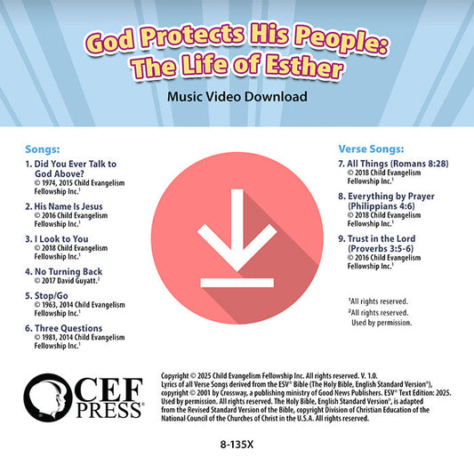 God Protects His People: The Life of Esther - Music Album