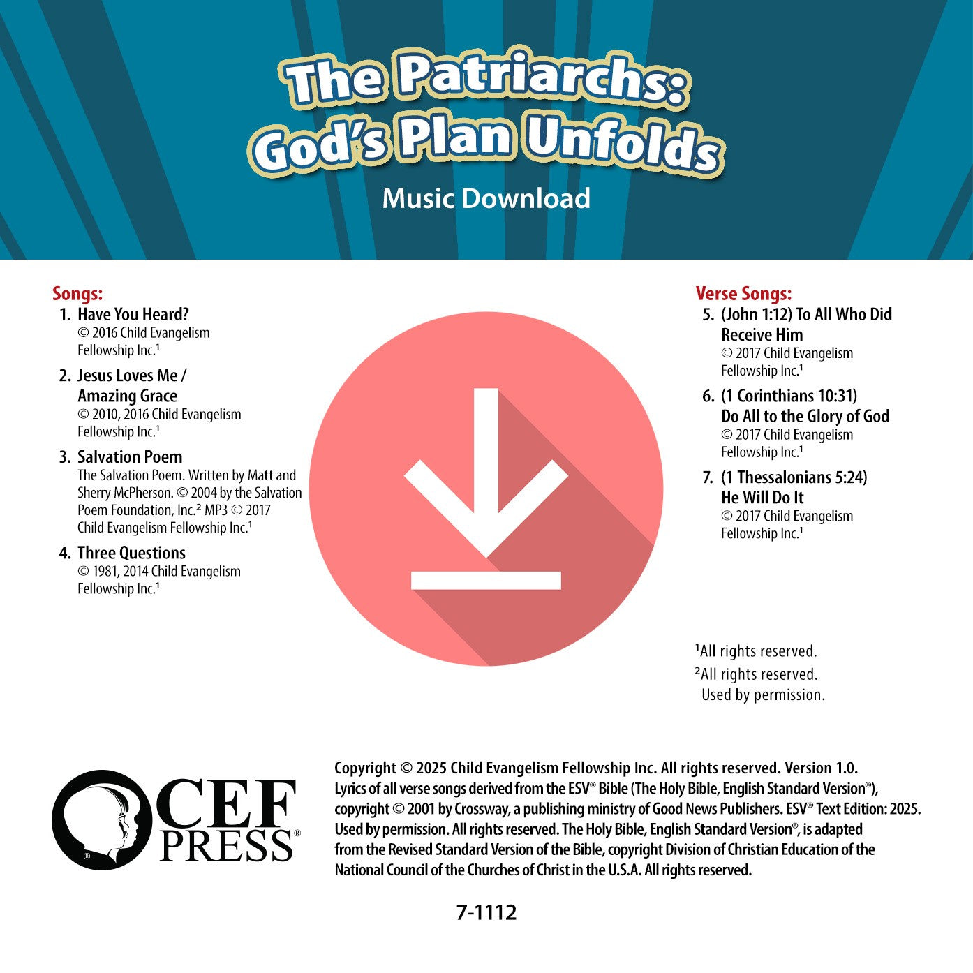 The Patriarchs: God's Plan Unfolds - Music Album