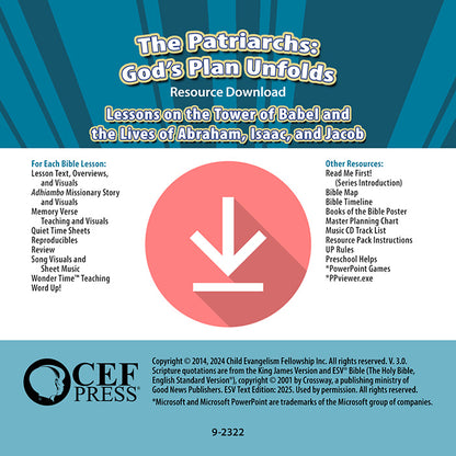 The Patriarchs: God's Plan Unfolds