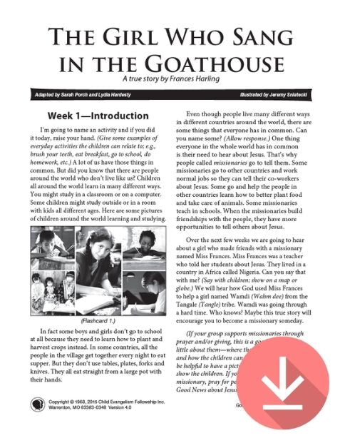The Girl Who Sang in the Goathouse - Missionary Story Download