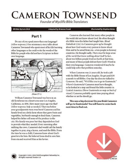 Cameron Townsend - Missionary Story Download