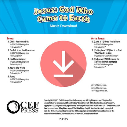 Jesus: God Who Came to Earth - Music Album
