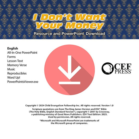 I Don't Want Your Money - Kit