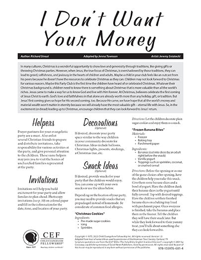 I Don't Want Your Money - Kit