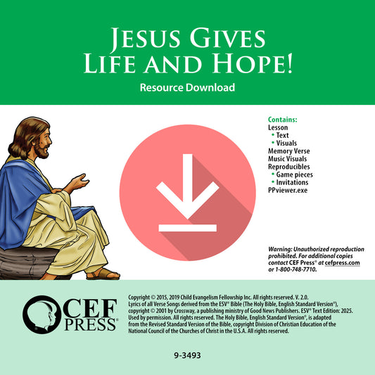 Jesus Gives Life and Hope - Resource Download