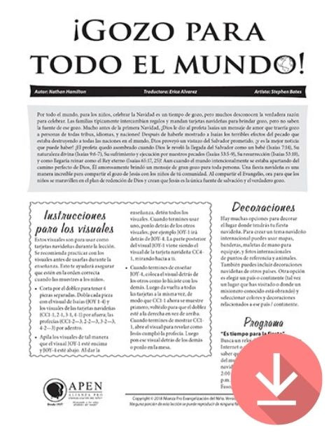 Joy to the World - Resource Download