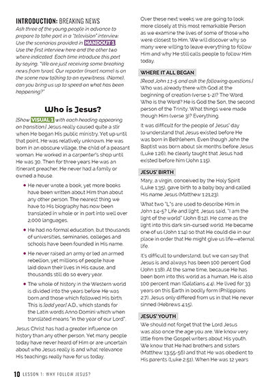 Junior Youth Challenge - Following Jesus