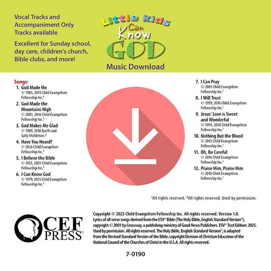 Little Kids Can Know God